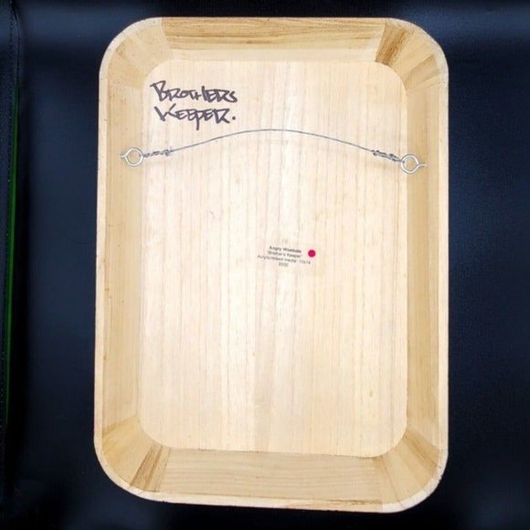 PANDA KING Original Painting & Sketch by Aaron WOES MARTIN a.k.a ANGRY WOEBOTS - Picture 7 of 12